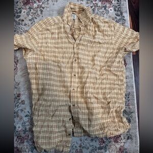 L.L. Bean Plaid Shirt, beige, men’s tall XL
